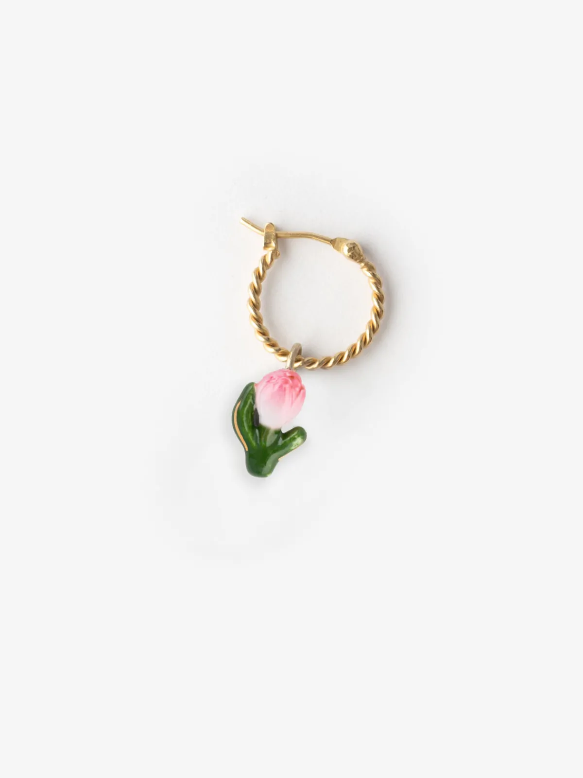 Mini créole Tulipe rose - vendue à l'unité>NACH BIJOUX Clearance