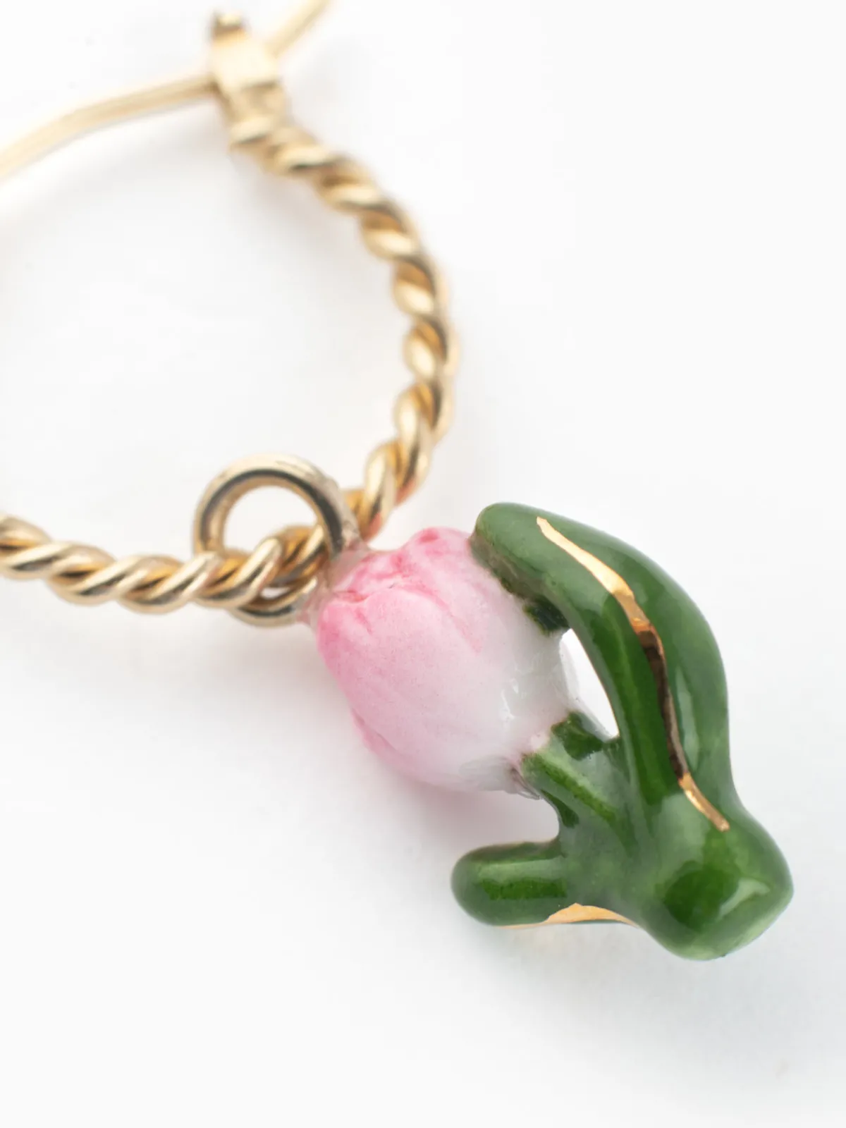 Mini créole Tulipe rose - vendue à l'unité>NACH BIJOUX Clearance