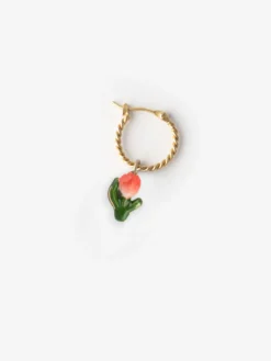 Mini créole Tulipe rouge - vendue à l'unité>NACH BIJOUX Clearance