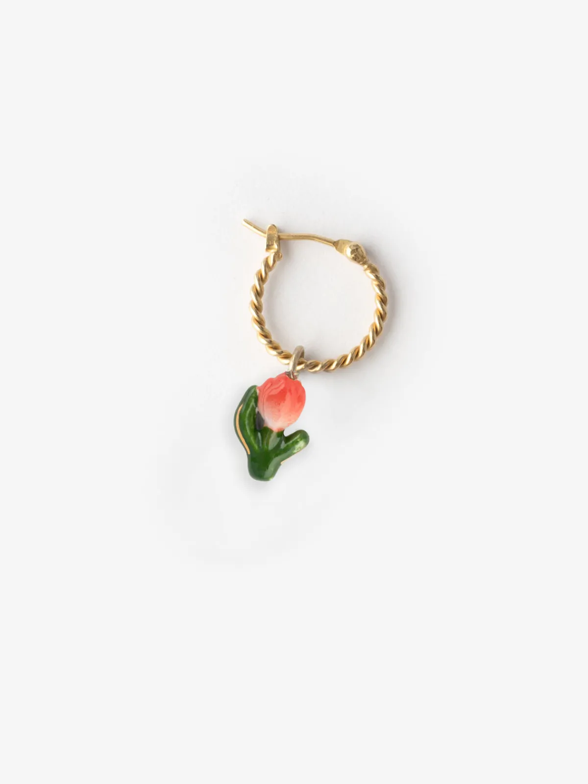 Mini créole Tulipe rouge - vendue à l'unité>NACH BIJOUX Clearance
