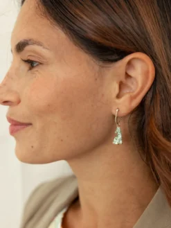 Mini créole zèbre vert - Vendue à l'unité>NACH BIJOUX Discount