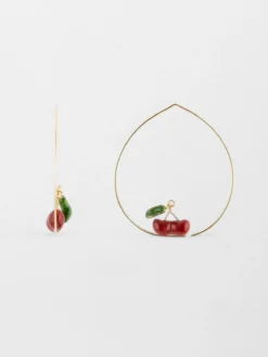 Moyennes créoles cerises - Chérie Cherry>NACH BIJOUX Discount