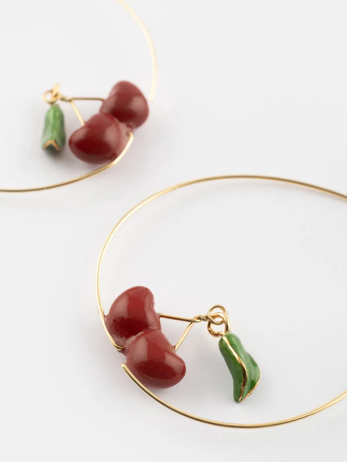 Moyennes créoles cerises - Chérie Cherry>NACH BIJOUX Discount