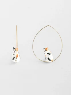 Moyennes créoles chat assis>NACH BIJOUX Sale