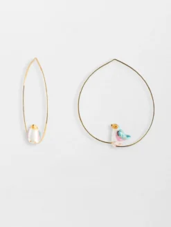 Moyennes créoles oiseau bleu>NACH BIJOUX Outlet