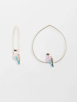 Moyennes créoles oiseau Rollier>NACH BIJOUX Discount