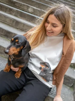 Olga the Dachshund T-shirt><noscript><img width=