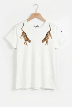 Olga T-shirt - leopard print>NACH BIJOUX Clearance