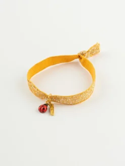 Orange ladybug elastic twistband bracelet>NACH BIJOUX Hot