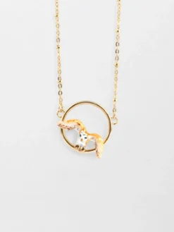Owl in flight necklace>NACH BIJOUX Best