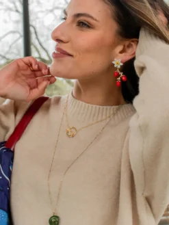 Owl in flight necklace>NACH BIJOUX Best