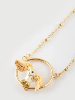 Owl in flight necklace><noscript><img width=