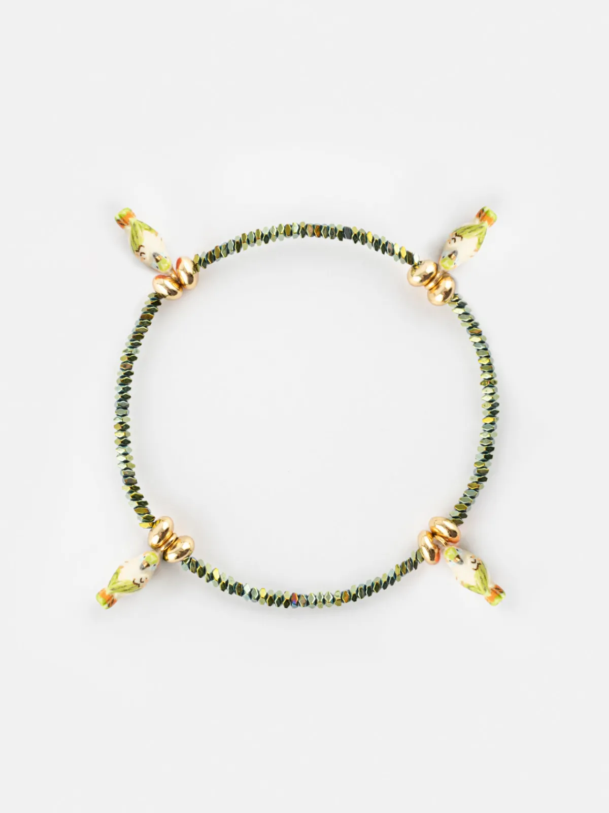 Parakeet Hematite Bead Bracelet>NACH BIJOUX Outlet