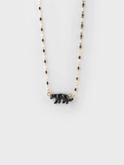 Pearl and panther necklace>NACH BIJOUX Discount