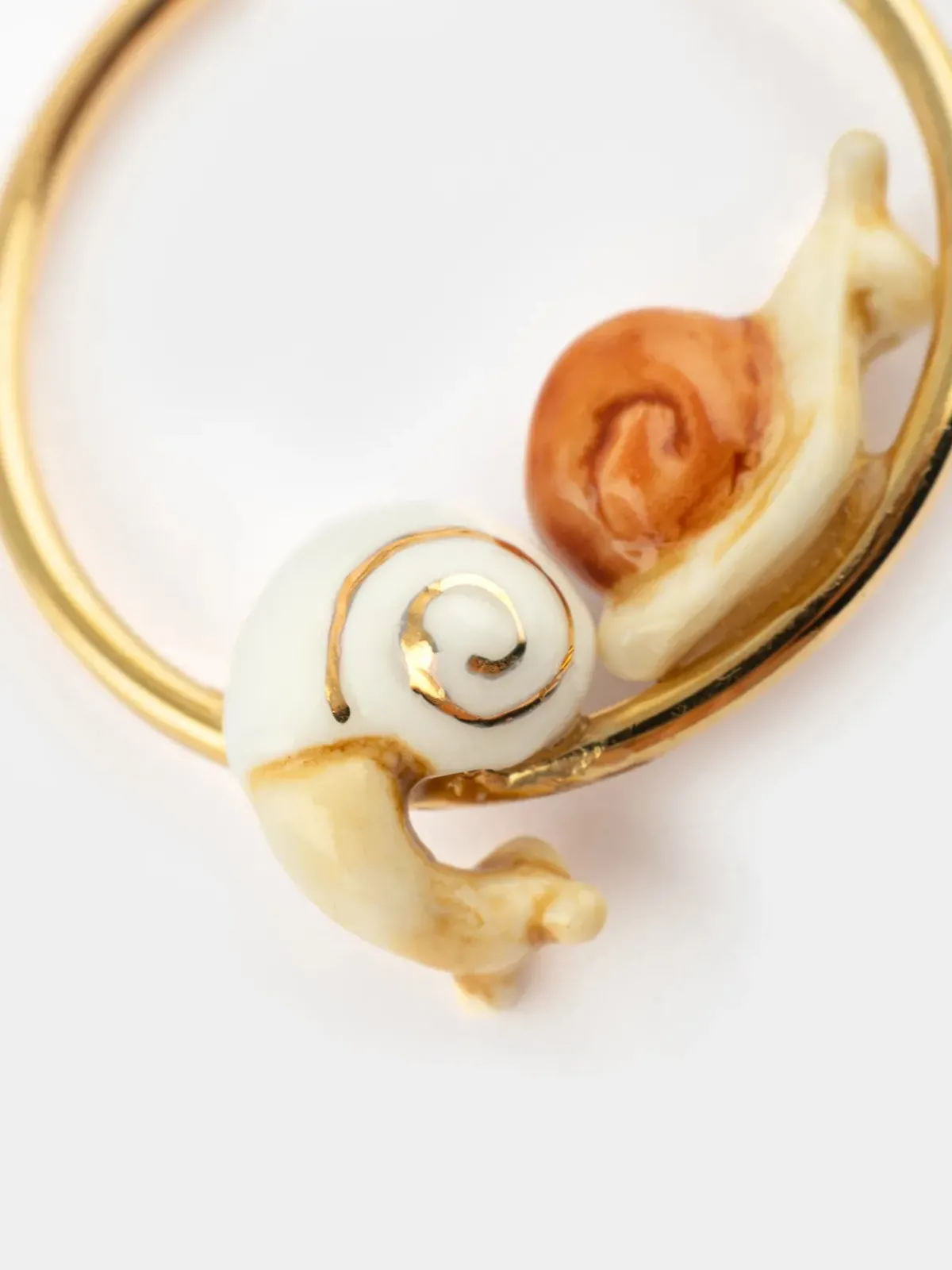 Petites créoles rondes couple d'escargots>NACH BIJOUX Best