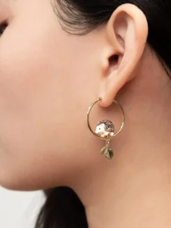 Petites créoles rondes hérisson>NACH BIJOUX Clearance