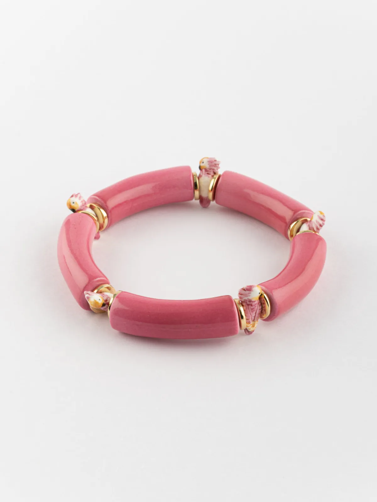 Pink cockatoo pearl bracelet>NACH BIJOUX