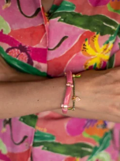 Pink cockatoo pearl bracelet>NACH BIJOUX