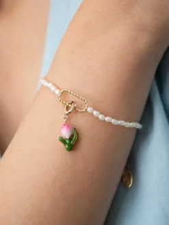 Pink Tulip Charm><noscript><img width=