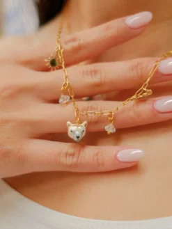 Polar Bear Necklace - Arctic>NACH BIJOUX Clearance