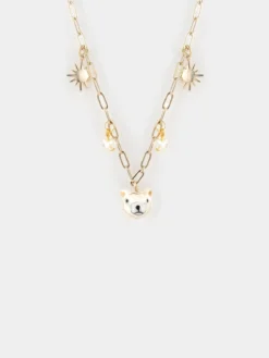 Polar Bear Necklace - Arctic>NACH BIJOUX Clearance
