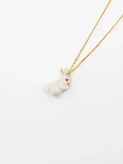 Rabbit and carrot necklace>NACH BIJOUX Hot