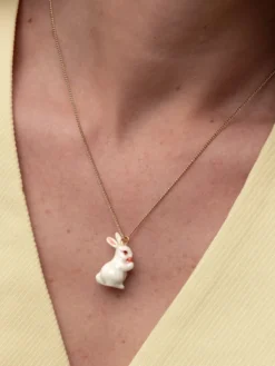 Rabbit and carrot necklace><noscript><img width=