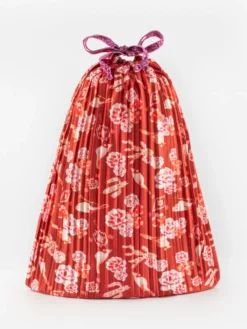 Red upcycled gift bag>NACH BIJOUX New