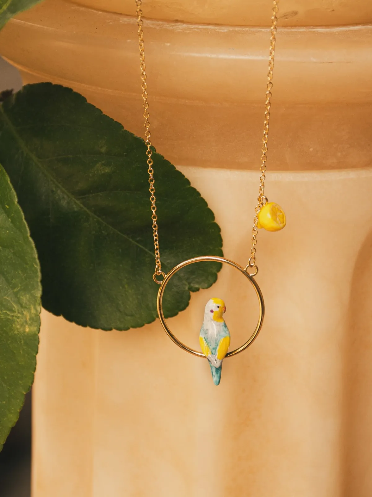 Round collar for blue and lemon parakeets>NACH BIJOUX Discount