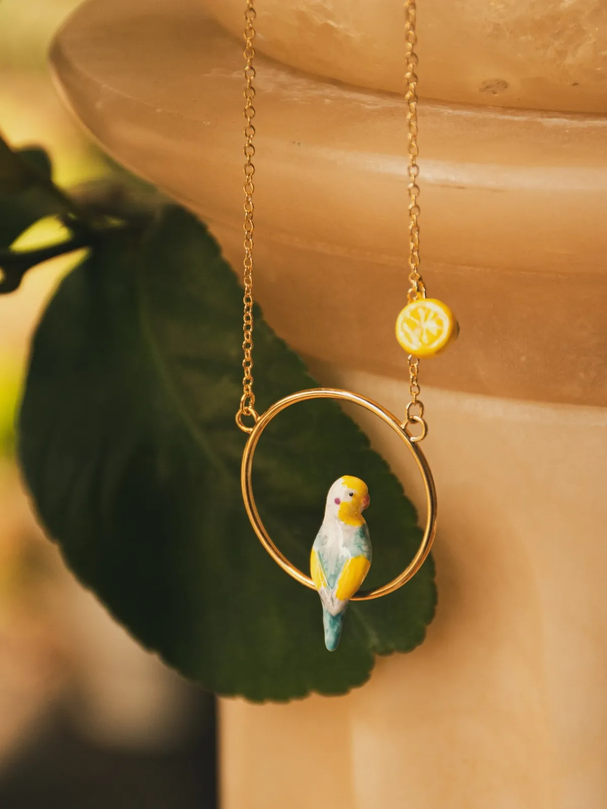 Round collar for blue and lemon parakeets>NACH BIJOUX Discount