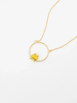 Round parrot couple necklace>NACH BIJOUX Online