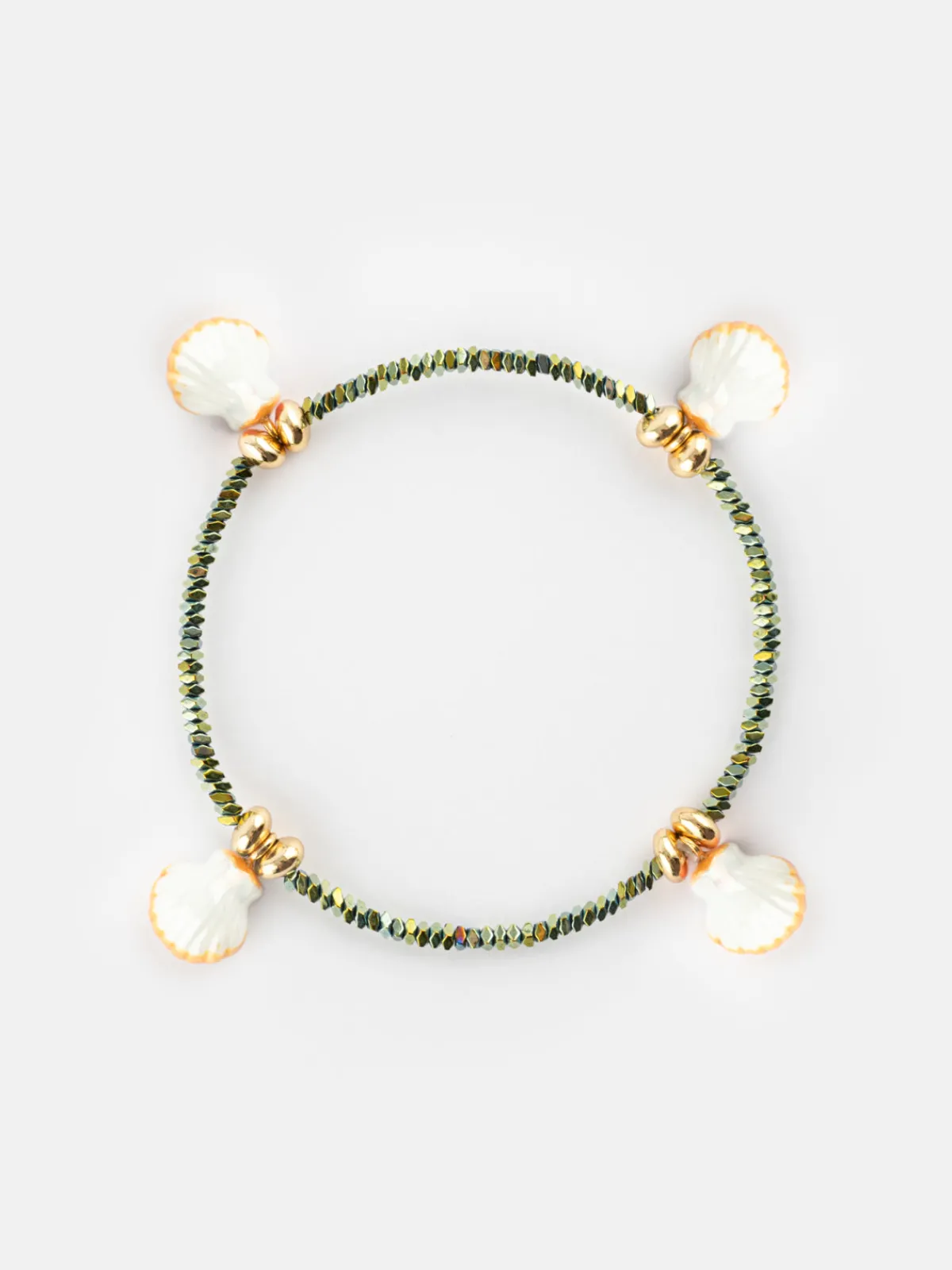 Shell hematite bead bracelet>NACH BIJOUX Discount