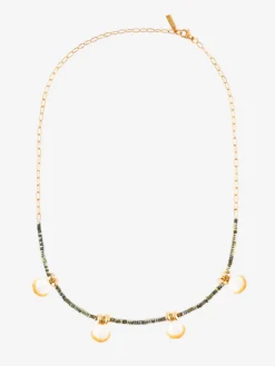 Shell hematite pearl necklace><noscript><img width=