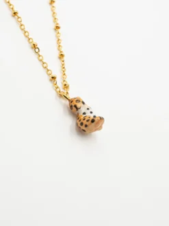 Sitting Leopard Necklace>NACH BIJOUX Clearance