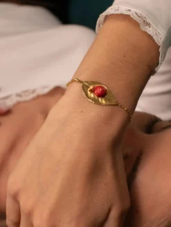 Snail and leaf bracelet><noscript><img width=