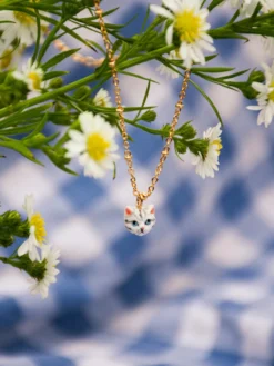 Tabby cat head necklace><noscript><img width=