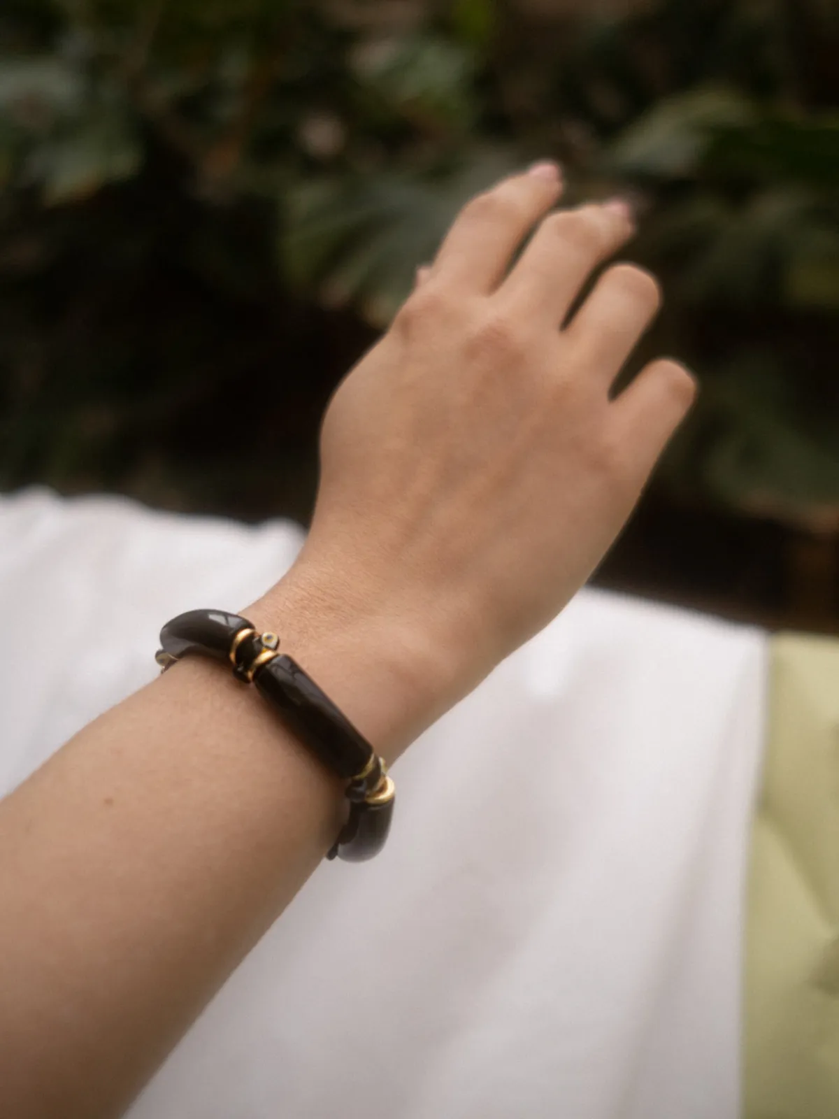 Toucan black pearl bracelet>NACH BIJOUX Outlet