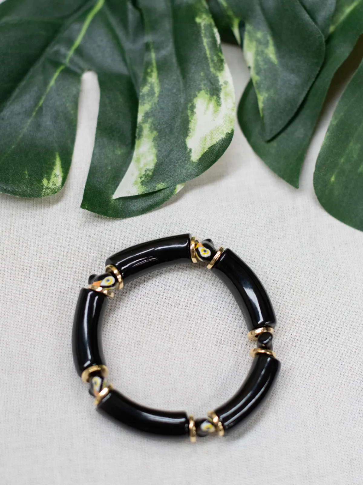 Toucan black pearl bracelet>NACH BIJOUX Outlet
