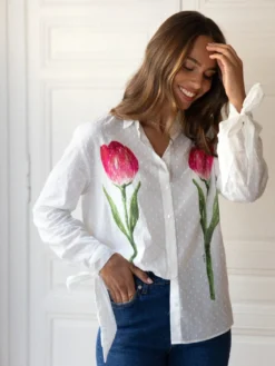 Tulip Shirt - Come on, let's sow>NACH BIJOUX Hot