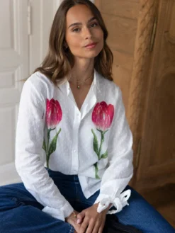 Tulip Shirt - Come on, let's sow>NACH BIJOUX Hot