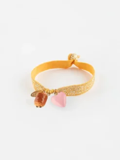 Twistband bracelet - Chocolate and heart>NACH BIJOUX Sale