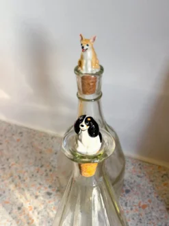 Upcycled Bottle Cap - Beige Chihuahua><noscript><img width=