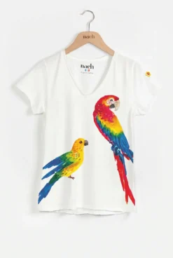 Victor T-shirt - Pair of Macaw Parrots>NACH BIJOUX New
