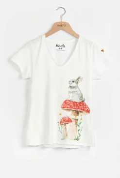 Victor T-shirt - Rabbit and mushrooms>NACH BIJOUX Best