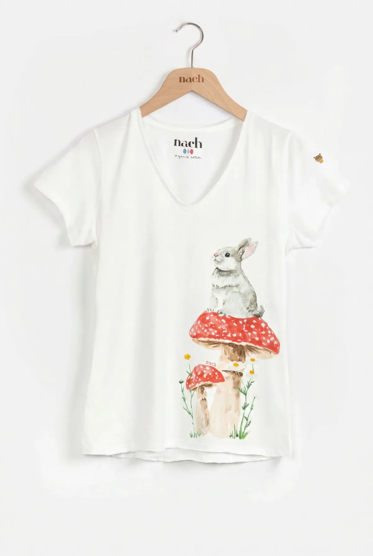 Victor T-shirt - Rabbit and mushrooms>NACH BIJOUX Best