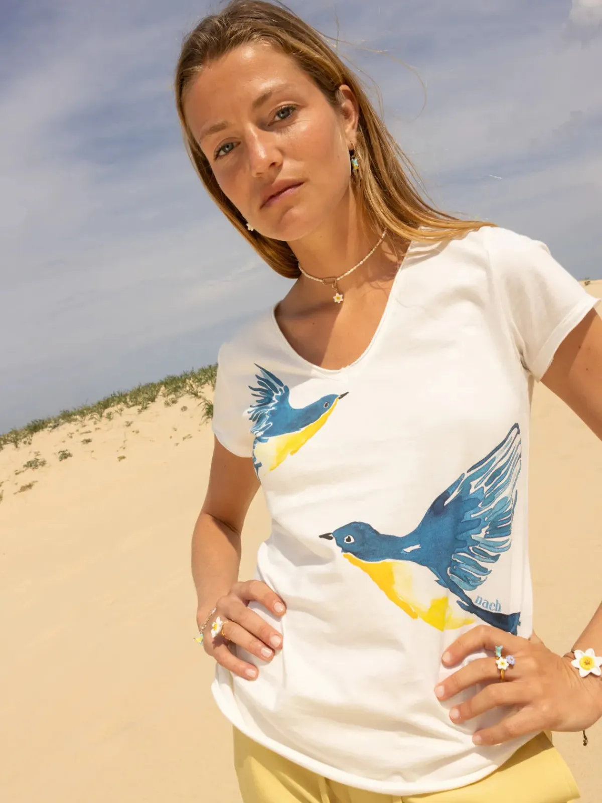 Victor T-shirt - Warbler in Love>NACH BIJOUX Discount