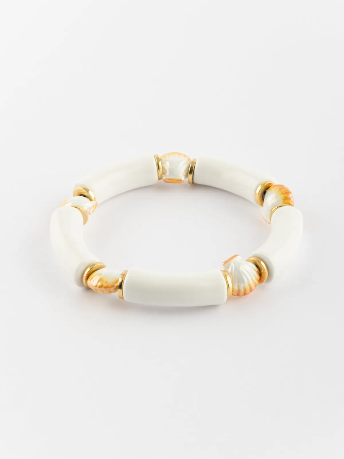White pearl shell bracelet>NACH BIJOUX