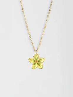 Yellow flower necklace>NACH BIJOUX Sale