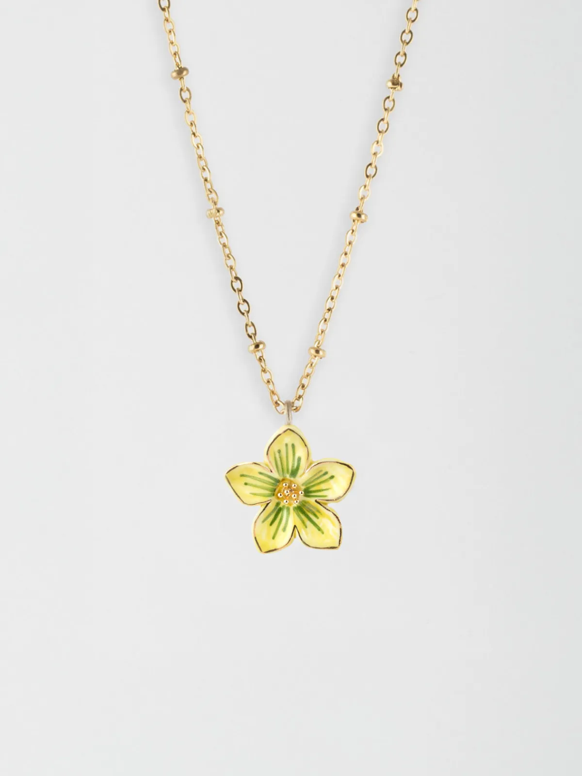 Yellow flower necklace>NACH BIJOUX Sale
